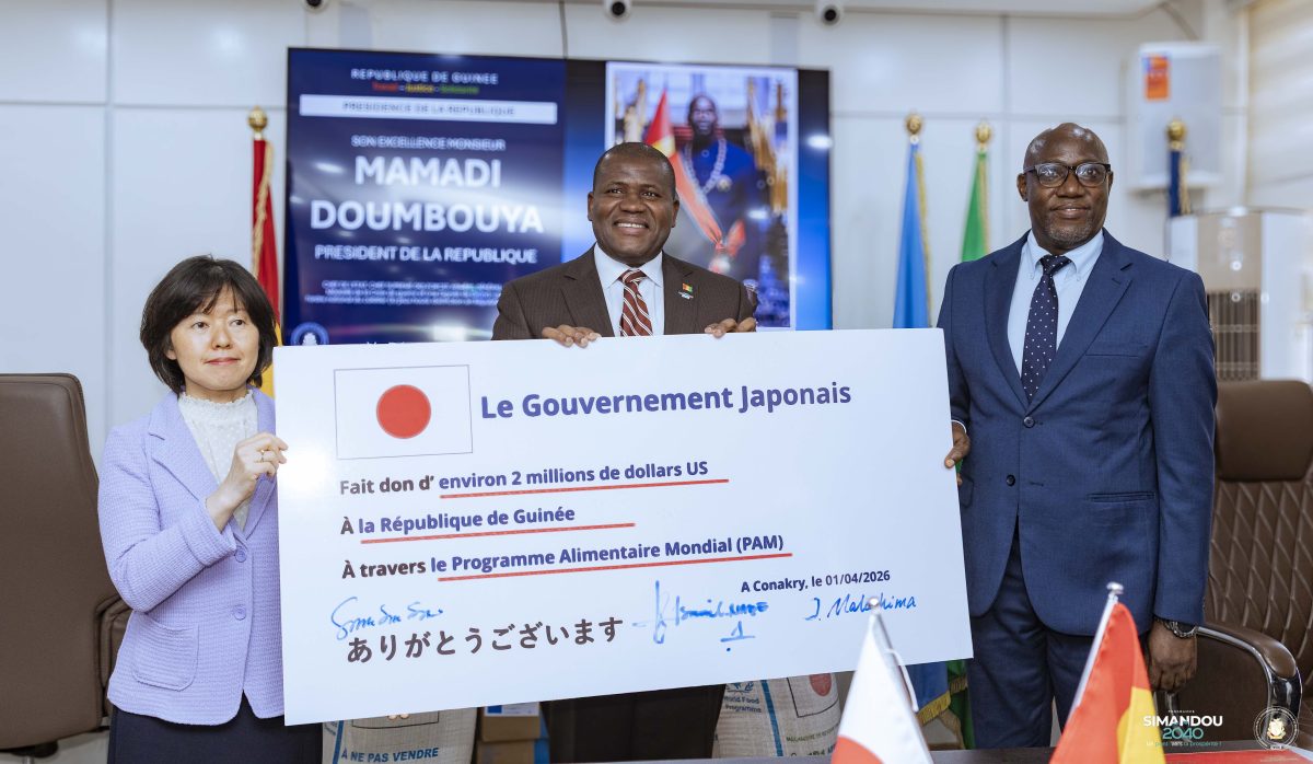 Coopération Guinée–Japon : le Gouvernement nippon accompagne la Guinée en vivres pour anticiper la période de soudure