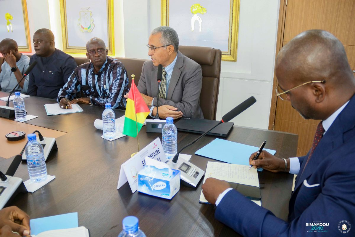 Coopération Guinée-BID : le Secrétaire Général reçoit une mission de supervision pour renforcer l&rsquo;efficacité du portefeuille de projets en Guinée