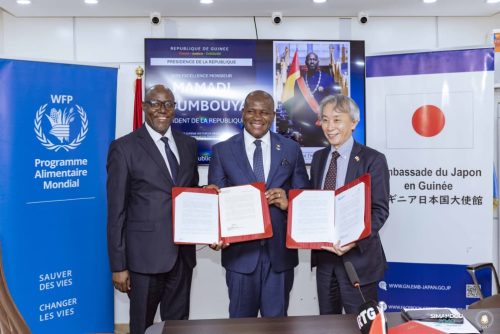 Sécurité alimentaire : la Guinée, le Japon et le PAM signent l&rsquo;Accord Kennedy Round (KR) 2026 en faveur de 52 000 personnes